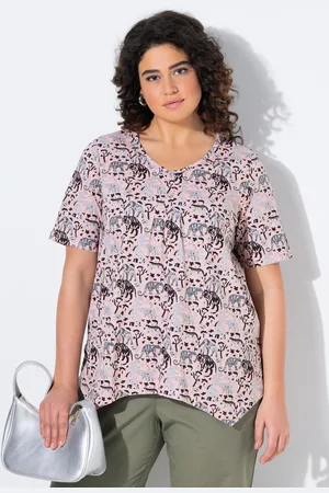 Ulla Popken Große Größen T-Shirt, Damen, , Größe: 42/44, Baumwolle