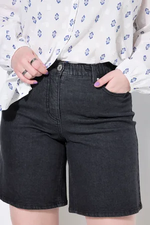 STUDIO UNTOLD Große Größen Jeans-Bermuda, Damen, , Größe: 42, Baumwolle