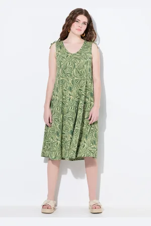 Ulla Popken Große Größen Midikleid, Damen, , Größe: 42/44, Baumwolle