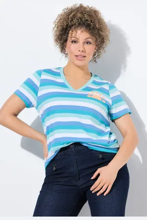 Ulla Popken Große Größen Ringelshirt, Damen, , Größe: 42/44, Baumwolle