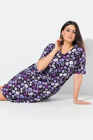 Ulla Popken Große Größen Jerseykleid, Damen, , Größe: 42/44, Baumwolle