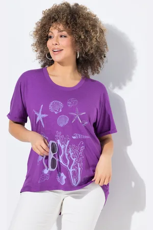 Ulla Popken Große Größen T-Shirt, Damen, , Größe: 42/44, Baumwolle/Synthetische Fasern