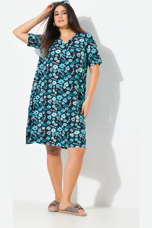 Ulla Popken Große Größen Jerseykleid, Damen, , Größe: 42/44, Baumwolle