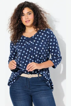 Ulla Popken Große Größen Shirt, Damen, , Größe: 46/48, Baumwolle