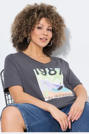 Ulla Popken Große Größen T-Shirt, Damen, , Größe: 42/44, Baumwolle