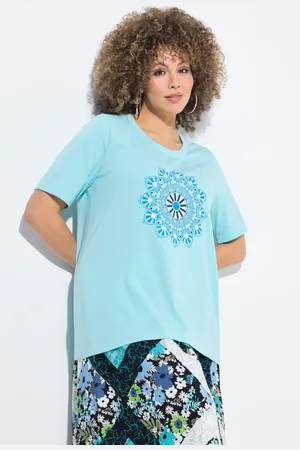 Ulla Popken Große Größen T-Shirt, Damen, , Größe: 42/44, Baumwolle/Polyester