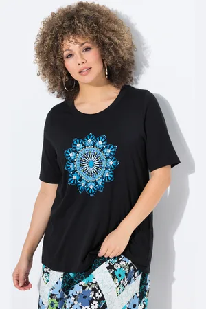 Ulla Popken Große Größen T-Shirt, Damen, , Größe: 42/44, Baumwolle/Polyester