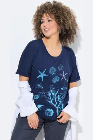 Ulla Popken Große Größen T-Shirt, Damen, , Größe: 42/44, Baumwolle/Synthetische Fasern