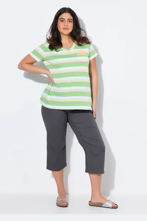 Ulla Popken Große Größen 7/8-Hose Ruby, Damen, , Größe: 42, Baumwolle