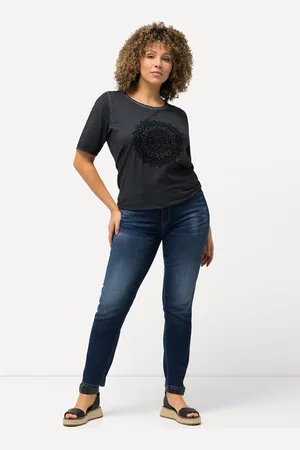 Ulla Popken Große Größen Jeans Sarah, Damen, , Größe: 56, Baumwolle