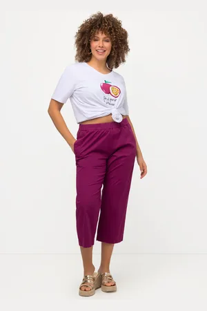 Ulla Popken Große Größen 7/8-Hose Ruby, Damen, , Größe: 42, Baumwolle
