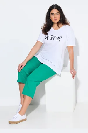 Ulla Popken Große Größen 7/8-Hose Ruby, Damen, , Größe: 42, Baumwolle