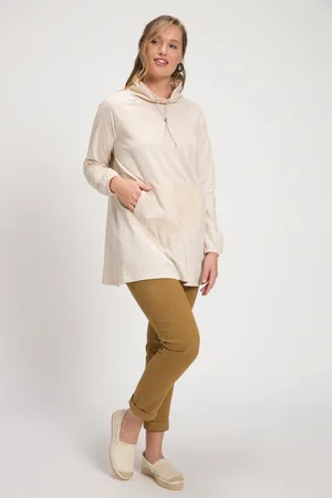 Ulla Popken Große Größen Longshirt, Damen, , Größe: 46/48, Baumwolle