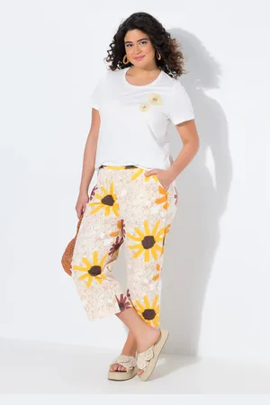Ulla Popken Große Größen Jersey-Culotte, Damen, , Größe: 42/44, Baumwolle