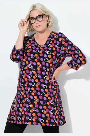 Ulla Popken Große Größen Longshirt, Damen, , Größe: 42/44, Baumwolle