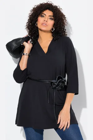 Ulla Popken Große Größen Longshirt, Damen, , Größe: 42/44, Baumwolle