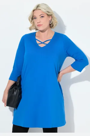 Ulla Popken Große Größen Longshirt, Damen, , Größe: 42/44, Baumwolle