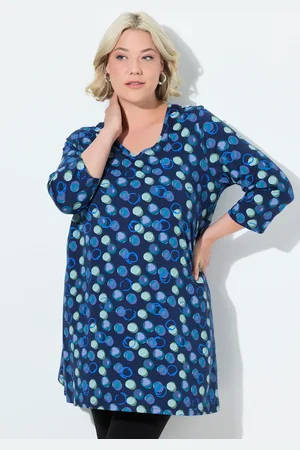 Ulla Popken Große Größen Longshirt, Damen, , Größe: 42/44, Baumwolle