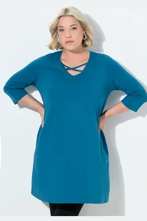 Ulla Popken Große Größen Longshirt, Damen, , Größe: 42/44, Baumwolle