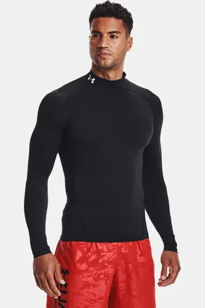 Under Armour HeatGear® Mock Langarm-Oberteil für Herren / Weiß 3XL