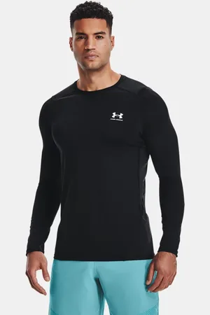 Under Armour Langarmshirt HeatGear® Passgenau für Herren / Weiß XL