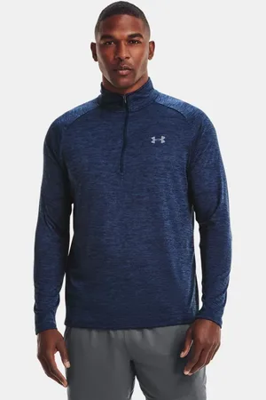 Under Armour Herren Tech™ Shirt mit ½-Zip, langärmlig Academy / Stahl L
