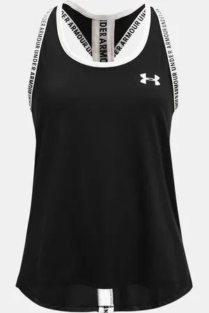 Under Armour Mädchen Knockout Tanktop / Weiß YLG (149 - 160 cm)