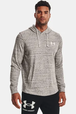 Under Armour Rival Hoodie aus French Terry für Herren Onyx / Onyx L