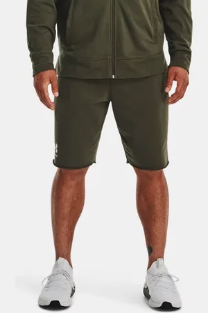 Under Armour Rival Shorts aus French Terry für Herren Marine OD / Onyx Weiß 3XL