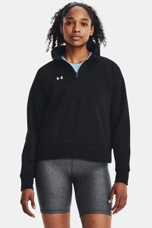 Under Armour Rival Fleece mit ½ Zip für Damen / Weiß L