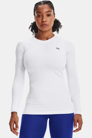 Under Armour ColdGear® Oberteil mit Rundhalsausschnitt für Damen / Schwarz L