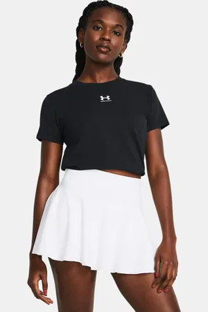 Under Armour Rival Core Kurzarm-Oberteil für Damen / Weiß M