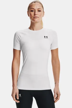 Under Armour HeatGear® Kurzarm-Kompressionsshirt für Damen / Schwarz L