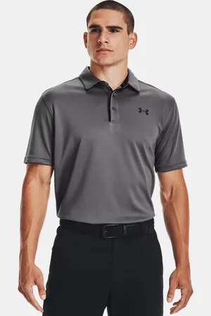 Under Armour Tech™ Poloshirt für Herren Graphite / Schwarz / Schwarz L
