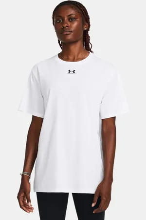 Under Armour Campus Kurzarm-Shirt mit Oversize-Passform für Damen / Schwarz L