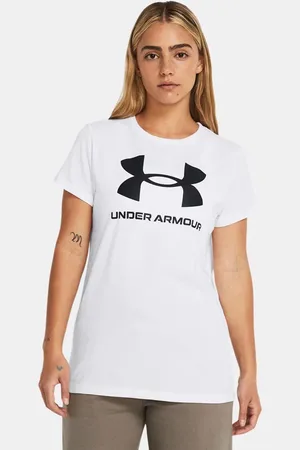 Under Armour Rival Logo Kurzarm-Oberteil für Damen / Schwarz L