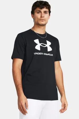 Under Armour Kurzarm-Oberteil mit Logo für Herren / Weiß L