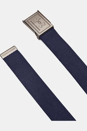 Under Armour Drive Stoffgürtel aus Stretchstoff für Herren Midnight Blaue Marine / Khaki Base / Silber EINHEITSGRÖSSE