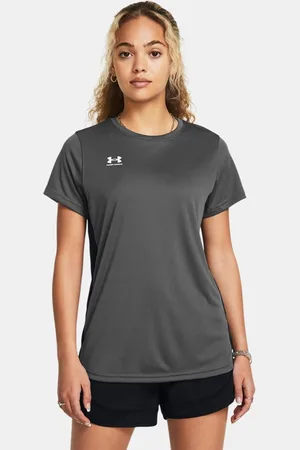 Under Armour Challenger Training Kurzarm-Oberteil für Damen Castlerock / Weiß XL