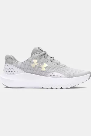 Under Armour Grade School Surge 4 Laufschuhe für Mädchen Halo / Weiß / Iridescent 35.5
