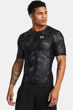 Under Armour HeatGear® Iso-Chill Kurzarm-Oberteil mit Aufdruck für Herren / Weiß L