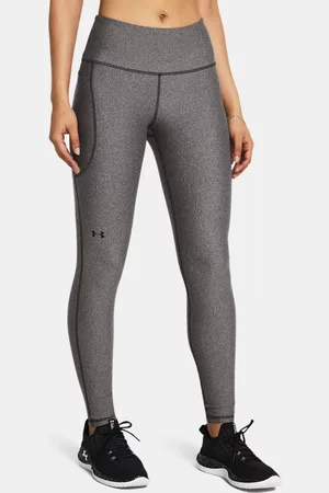 Under Armour Tech Leggings für Damen Charcoal Light Heather / Schwarz L