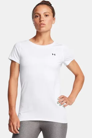 Under Armour HeatGear® Armour Kurzarm-Oberteil für Damen / Schwarz L