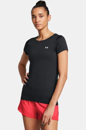 Under Armour HeatGear® Armour Kurzarm-Oberteil für Damen / Weiß L