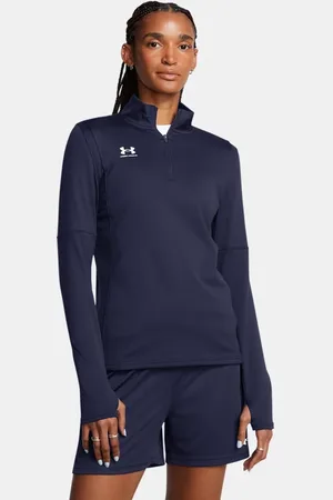 Under Armour Challenger Midlayer für Damen Midnight Blaue Marine / Weiß L