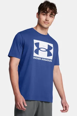 Under Armour ABC Camo Boxed Logo Kurzarm-Oberteil für Herren Tech / Weiß S