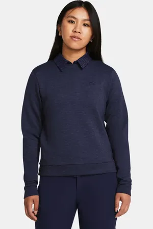 Under Armour Drive Midlayer mit Rundhalsausschnitt für Damen Midnight Blaue Marine / Midnight Blaue Marine L