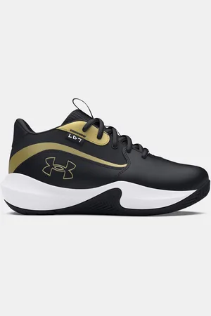 Under Armour Pre-School Lockdown 7 Basketballschuhe / / Metallisch Gold 32
