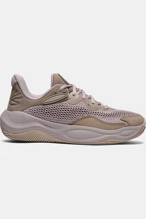 Under Armour Curry Splash 24 Basketballschuhe aus Wildleder, unisex Taupe Dusk / Tetra Grau / Timberwolf Taupe 44.5
