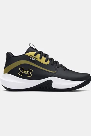 Under Armour Grade School Lockdown 7 Basketballschuhe / / Metallisch Gold 35.5